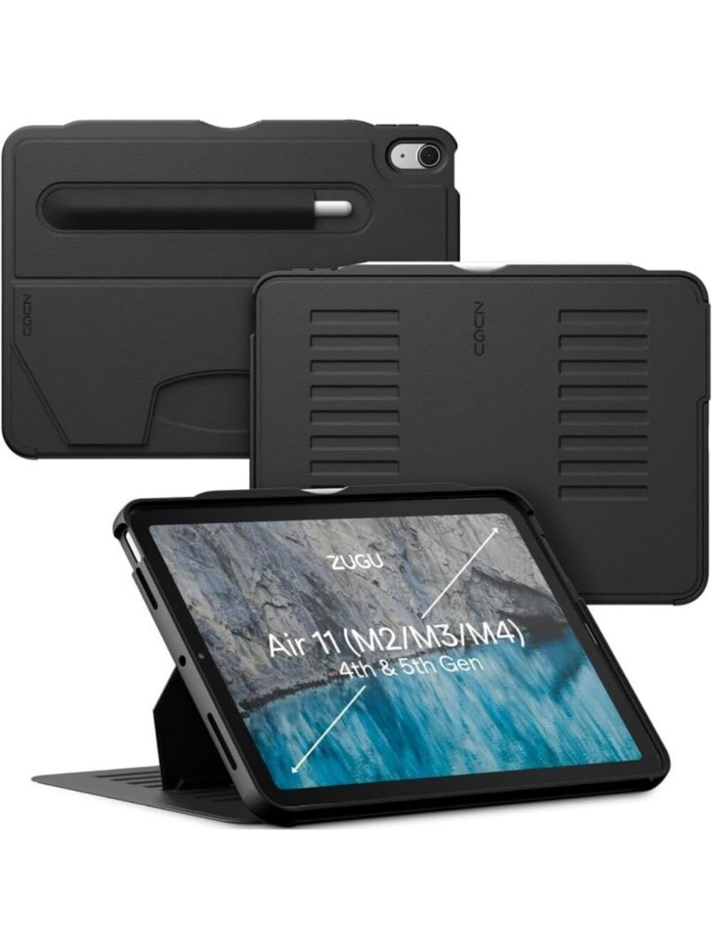 Stylish iPad Air 11" Case - Slim, Lightweight, Shockproof, Fits Gen 5/4 Models